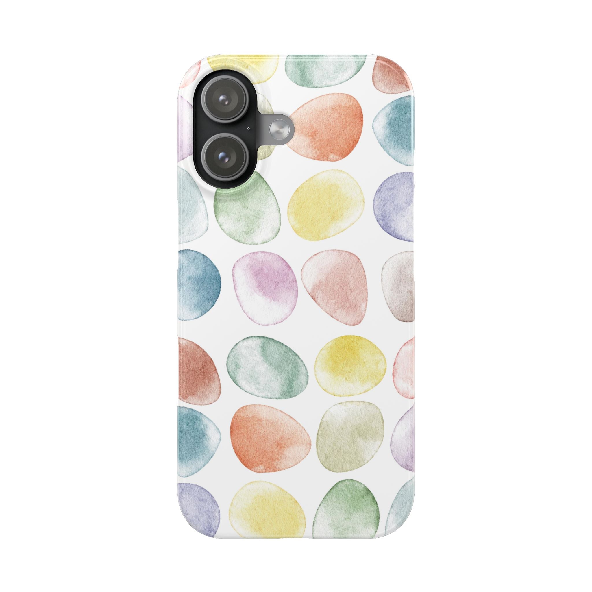 Colorful Watercolor Organic Circle iPhone 17 + many models Phone Cases