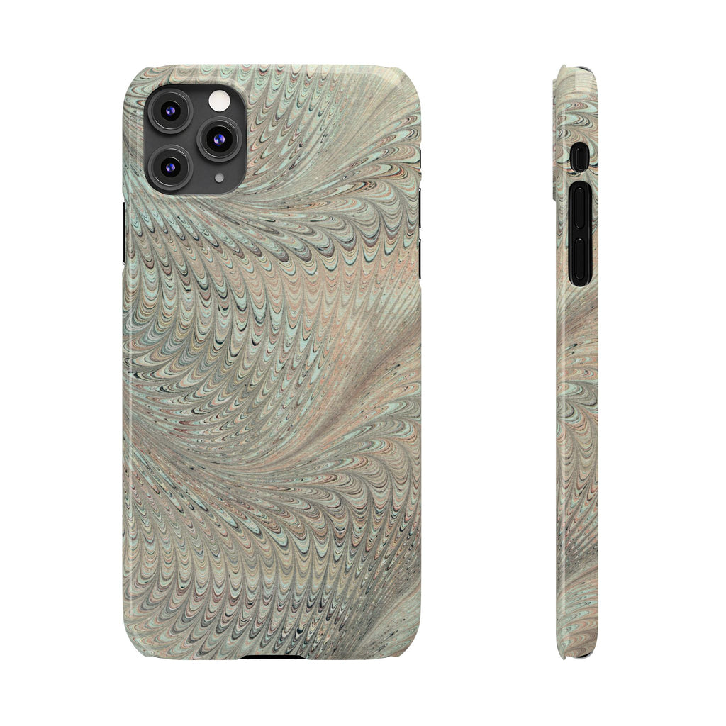 Mint + Green Italian Marbled Phone Case, Mag Safe