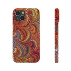 Italian Marbled Design, Red and Blue Pallet