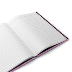 Pink Vintage Italian Feather Marble Design Hardcover Journal Matte