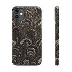 Black Italian Marble Design Slim iPhone 17 + all models Phone Cases