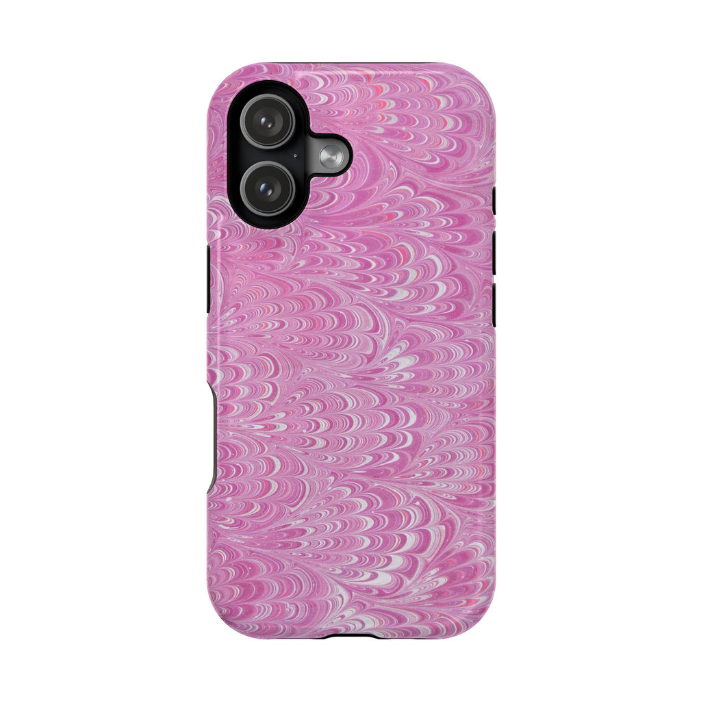 Pink + White Marble Phone Case - Dual Phone Case Design