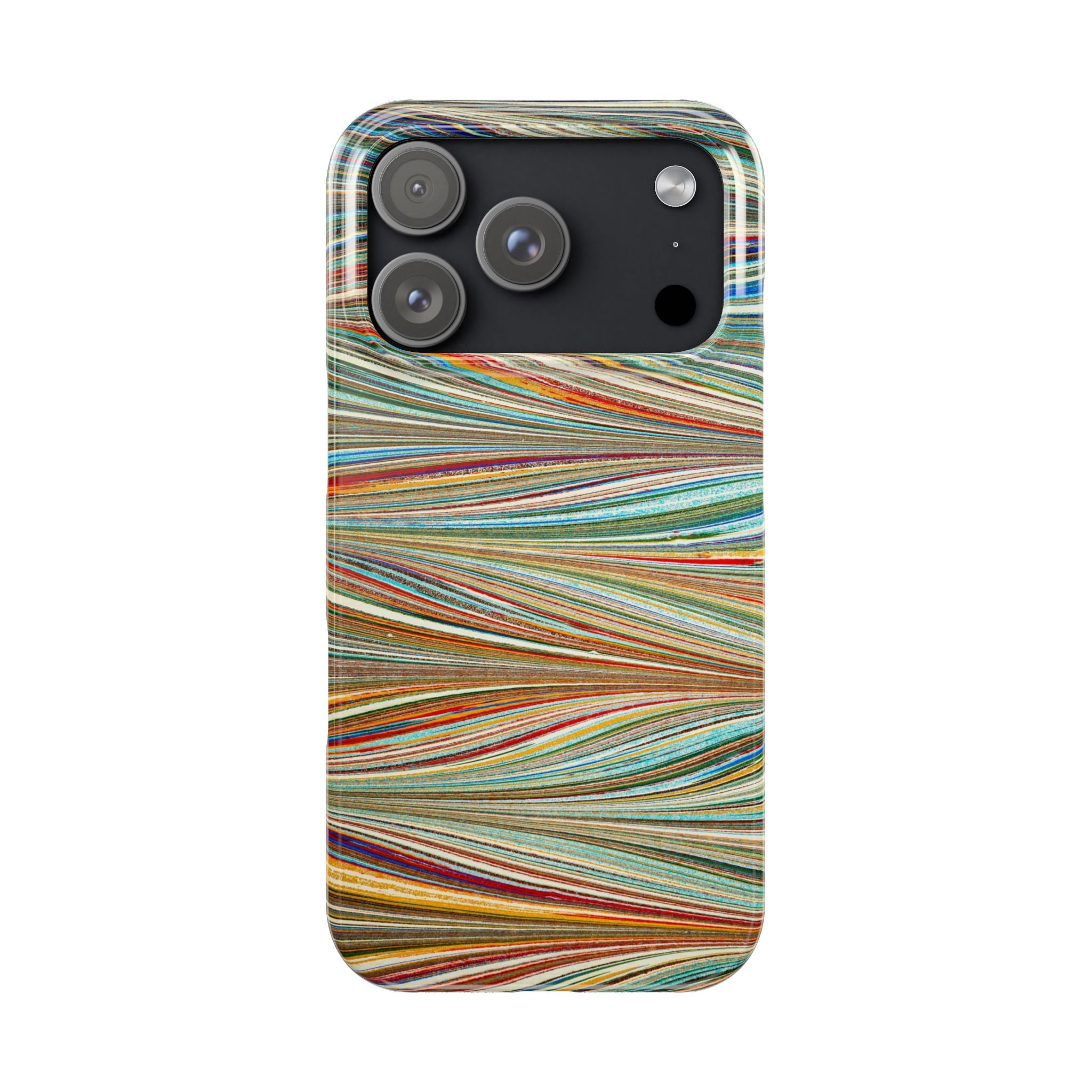 Traditional Hand-Marbled Florentine Multi-Colored Artwork for iPhone 17 and all sizes of iPhones
