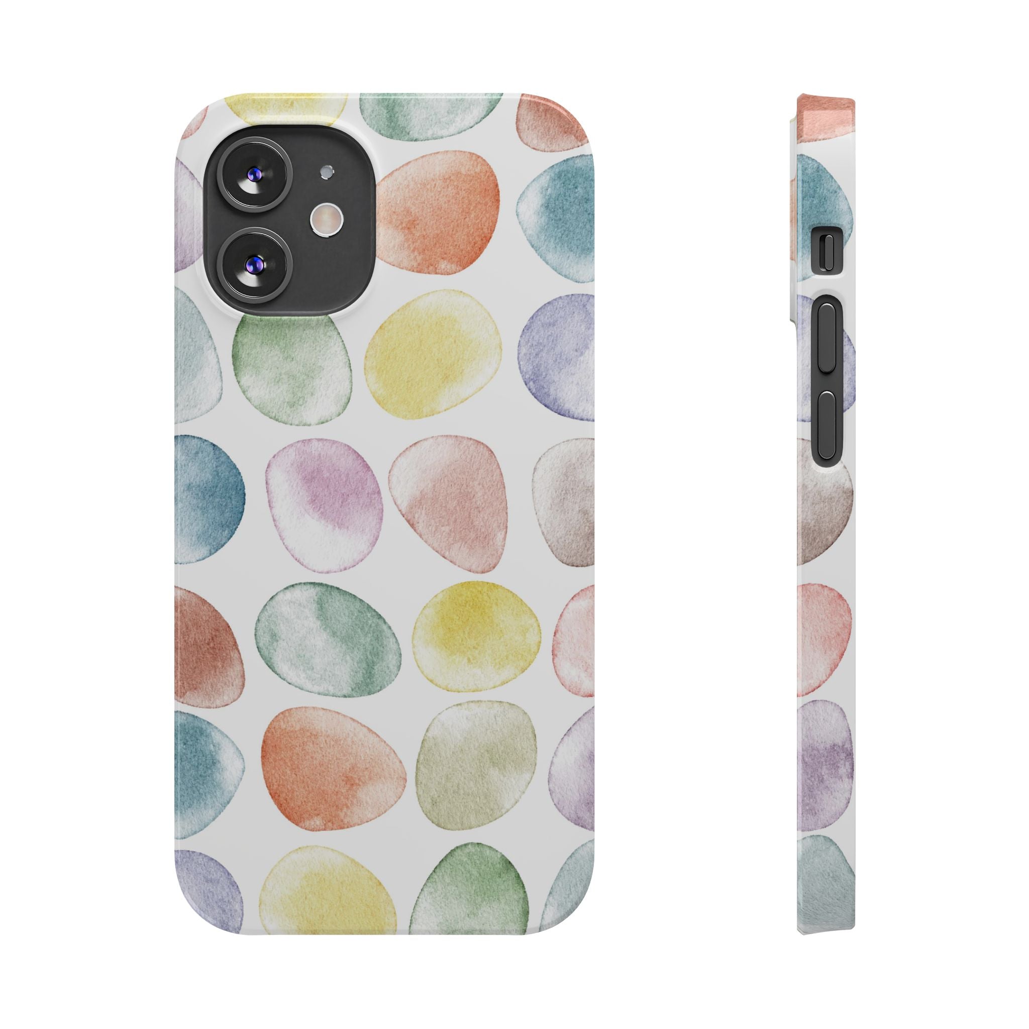 Colorful Watercolor Organic Circle iPhone 17 + many models Phone Cases
