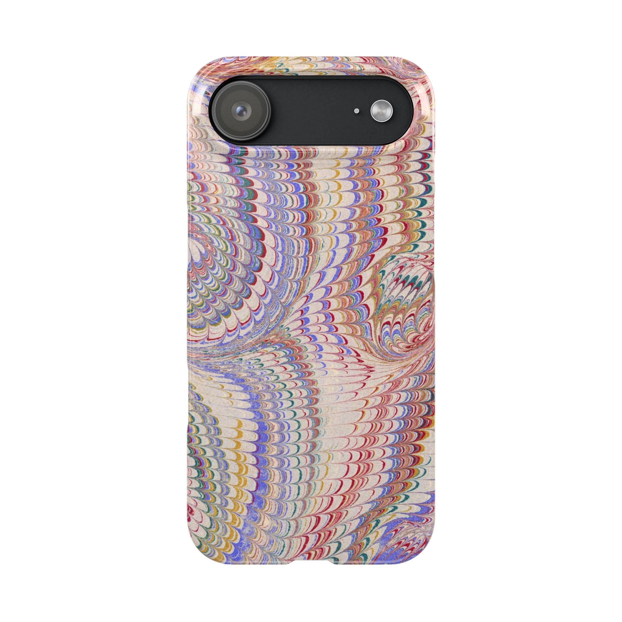 Pink Pastel Marbled Design, Italy Feather IPHONE17 + All Phone Cases