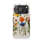 Floral Phone Cases, Slim Protective Cover, Pressed Flowers Design, iPhone 17 Case, Botanical Phone Accessories, Floral Theme Phone Case