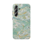 Mint Green Marbled Swirl Phone Case - Dual Layer