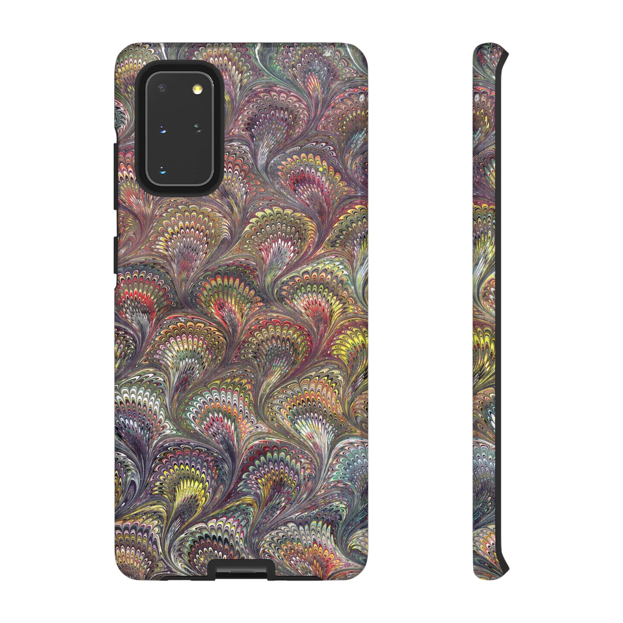 Vintage Marbled Tough Phone Case — Multi-Color iPhone & Android Protection