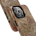Fall Neutral Browns - Florentine Marbled Phone Case - Dual Layer (iPhone 18)