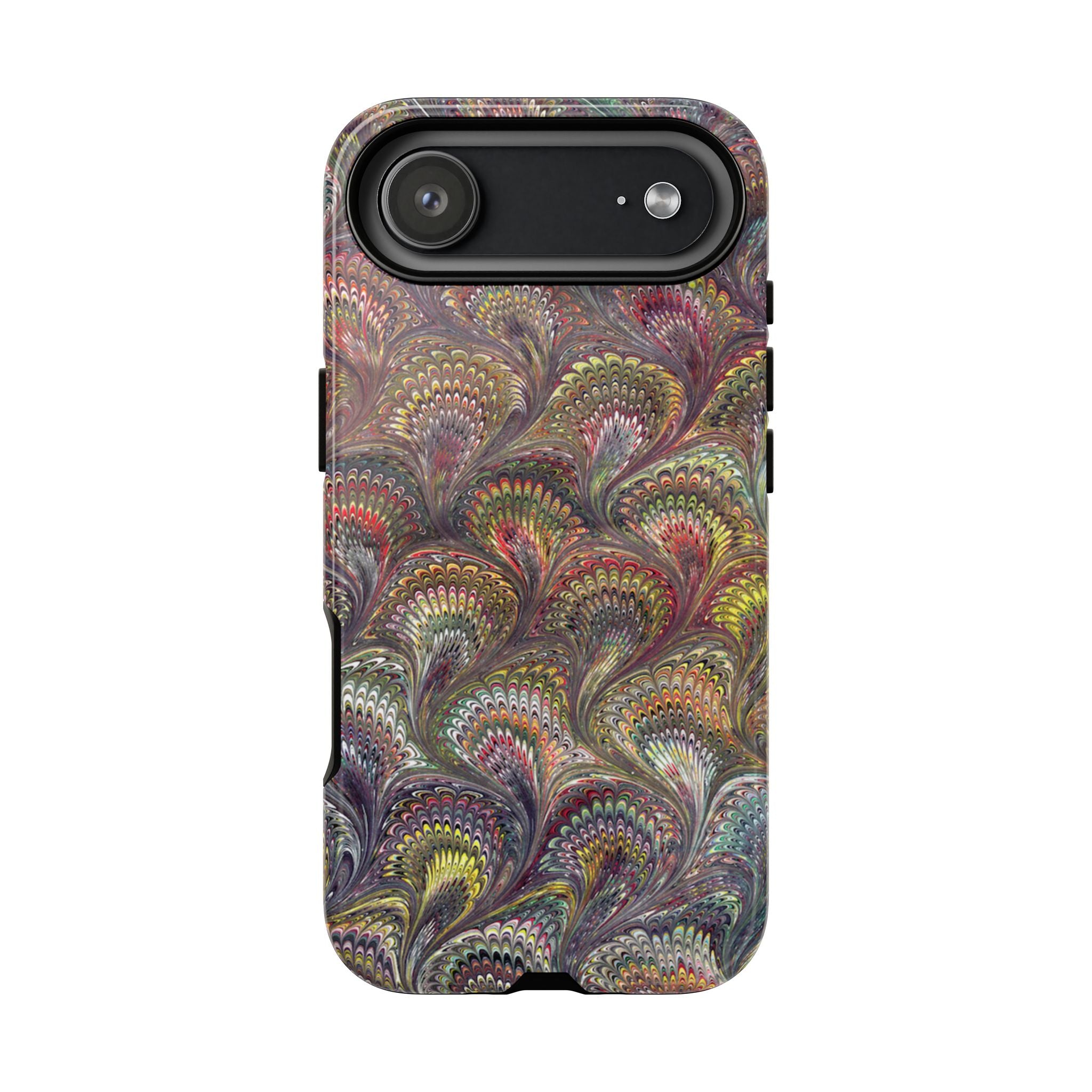 Vintage Marbled Tough Phone Case, Multi-Color Dual Case