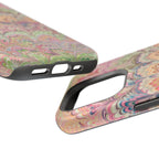 Marbled Pastel Pink and Green Impact-Resistant Phone Case for Apple + Samsung