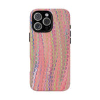 Pink Pastels Feather Marbled Vintage Design iPhone 16 + Samsung + Apple + Google - all models