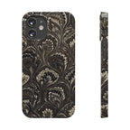 Black Italian Marble Design Slim iPhone 17 + all models Phone Cases