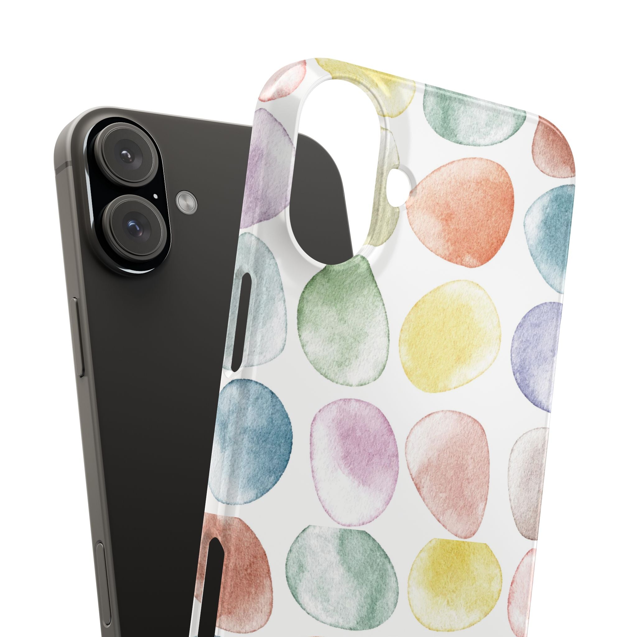Colorful Watercolor Organic Circle Phone Cases