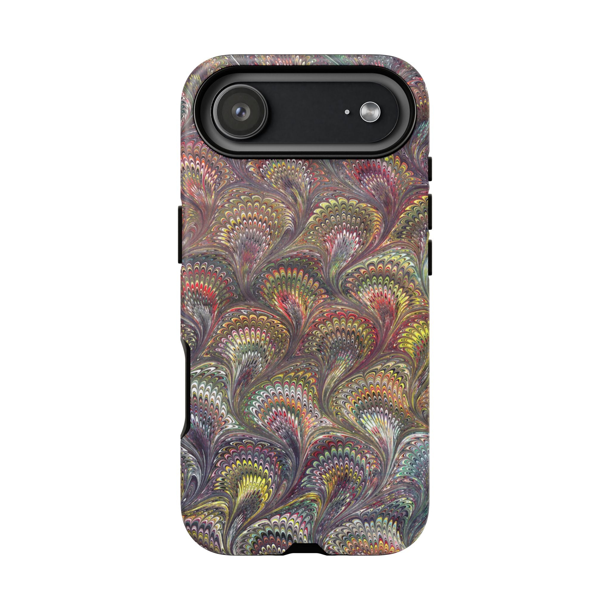 Vintage Marbled Tough Phone Case, Multi-Color Dual Case
