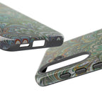 Green Peacock Marbled Phone Case — "Tough Cases" Ultra-Tough Protective Cover