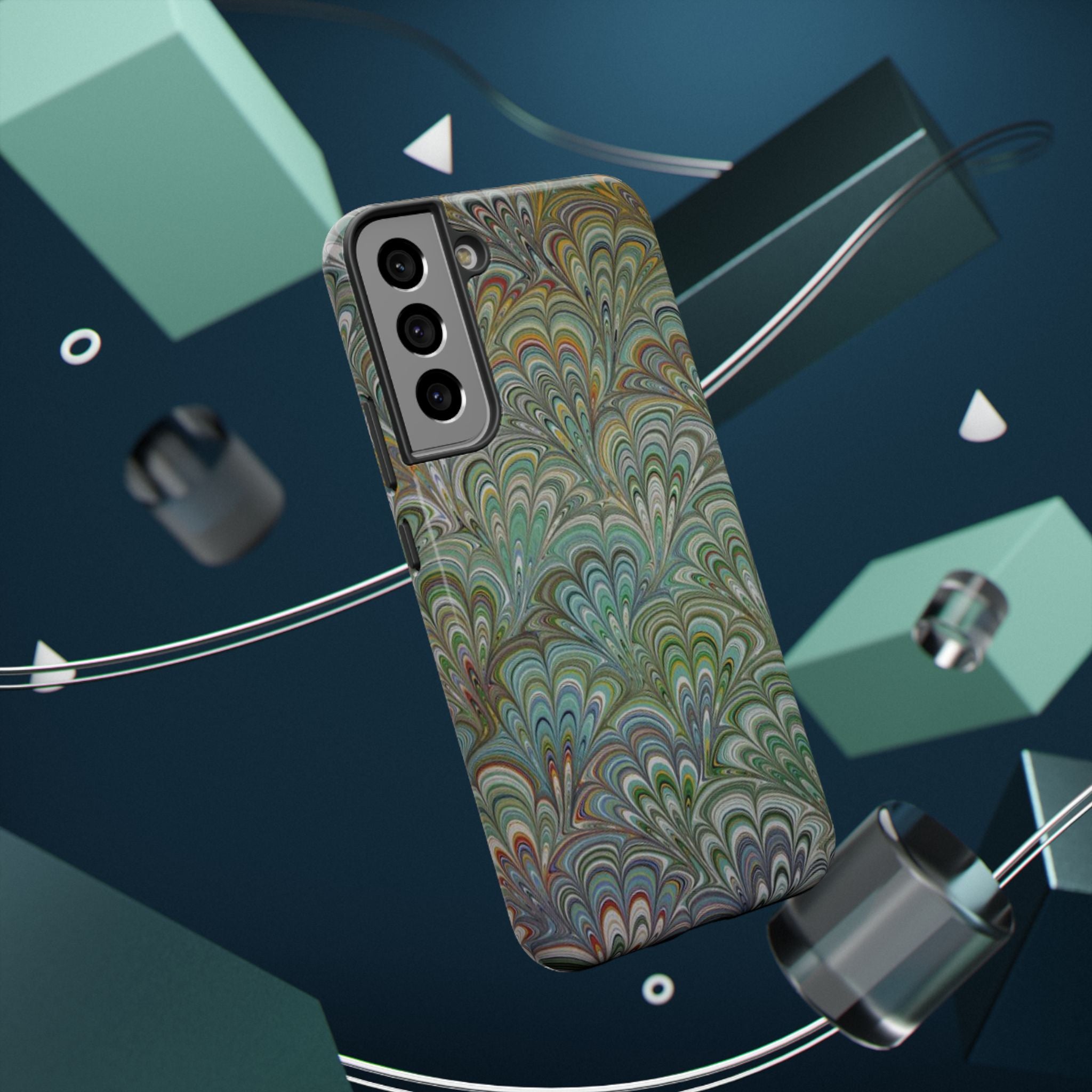 Italian Peacock Green Highly Durable Phone Case for Apple + Samsung