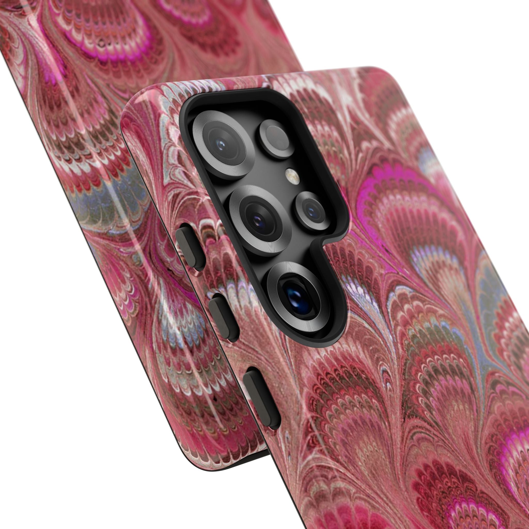 Shades of Pink Marbled Phone Case — Tough Protective Phone Cover