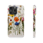 Floral Phone Cases, Slim Protective Cover, Pressed Flowers Design, iPhone 17 Case, Botanical Phone Accessories, Floral Theme Phone Case