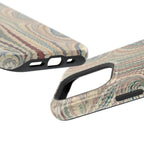 Italian Beige & Blue Marble Phone Case - Dual Layer Case - Impact-Resistant Durable Case for Apple & Samsung