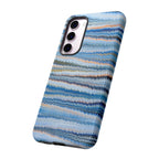 Blue Marbled Phone Cases iPhone 16 + Samsung + Apple + Google - all models, Vintage Marbled Design - Tough Cases