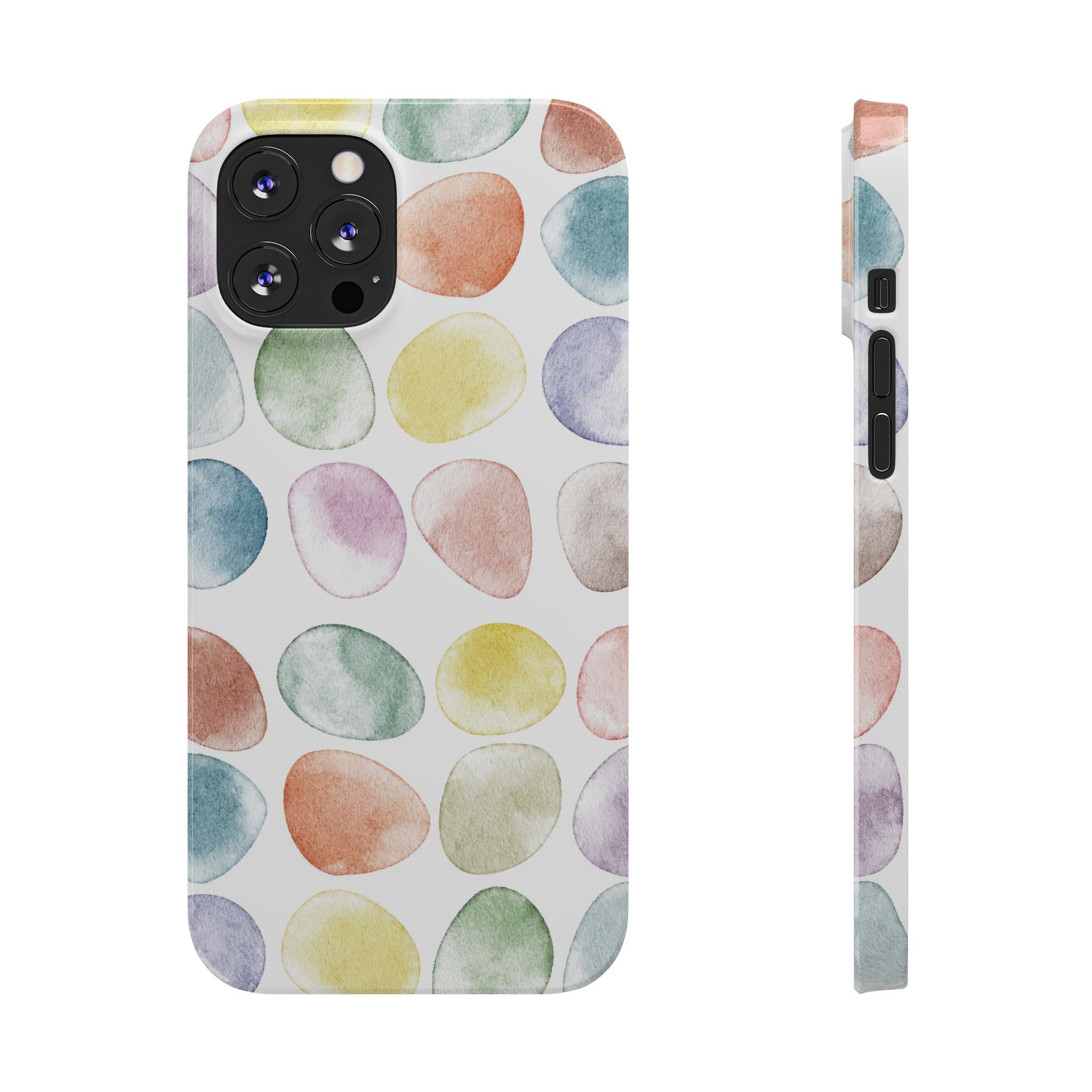 Colorful Watercolor Organic Circle iPhone 17 + many models Phone Cases