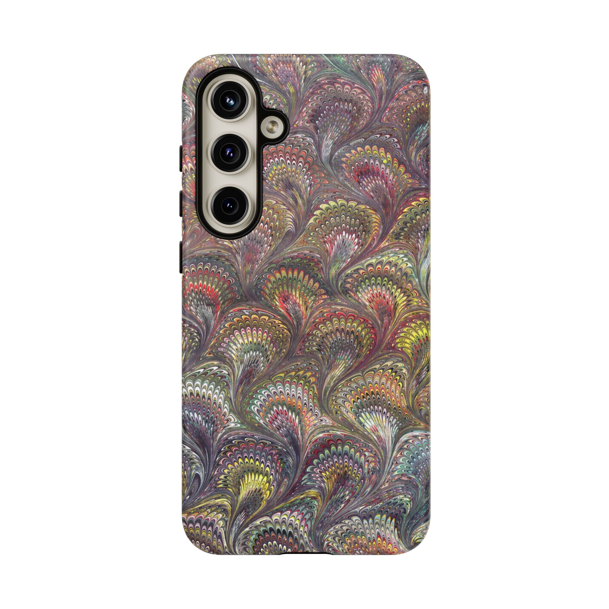 Vintage Marbled Tough Phone Case — Multi-Color iPhone & Android Protection