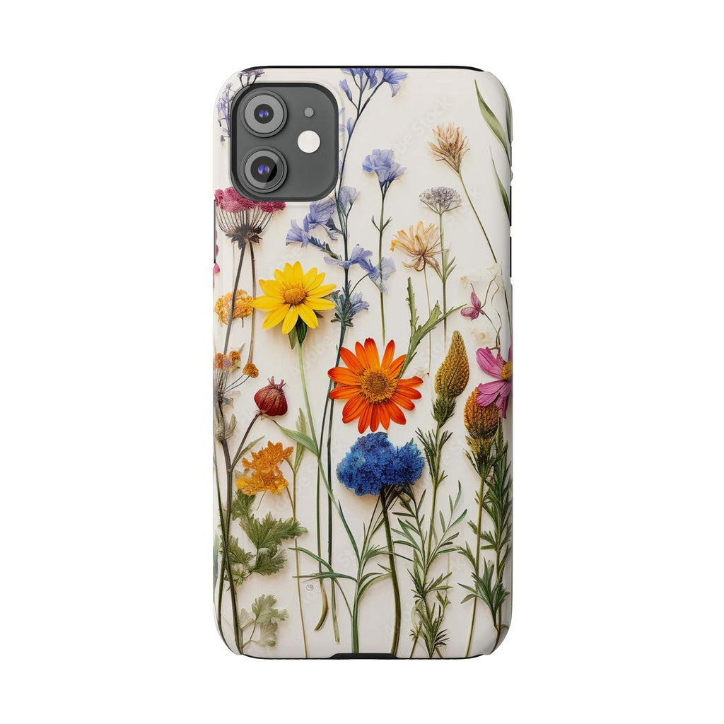 Floral Phone Cases, Pressed Flowers Design, iPhone 17 Case, Botanical Phone Accessories