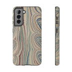 Italian Beige & Blue Marble Phone Case — Impact-Resistant Durable Case for Apple & Samsung