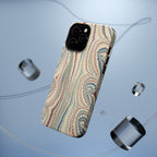 Italian Beige & Blue Marble Phone Case — Impact-Resistant Durable Case for Apple & Samsung