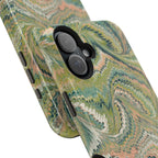 Green Pastel Italian Marble Design Magnetic MAG SAFE High Impact iPhone Cases