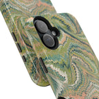 Green Pastel Italian Marble Design Magnetic MAG SAFE High Impact iPhone Cases