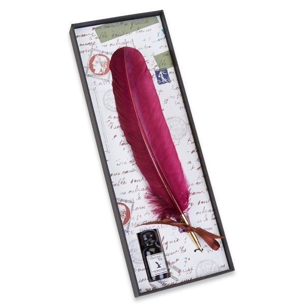 Feather Quill Pen & Ink Set -Turkey