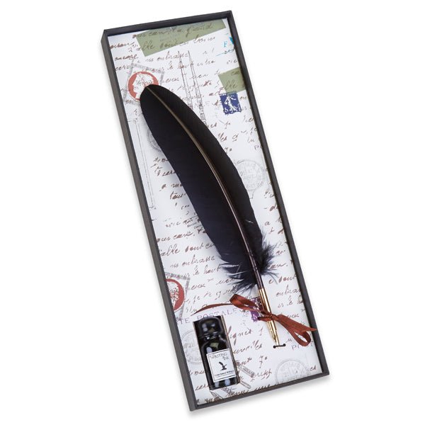 Feather Quill Pen & Ink Set -Turkey