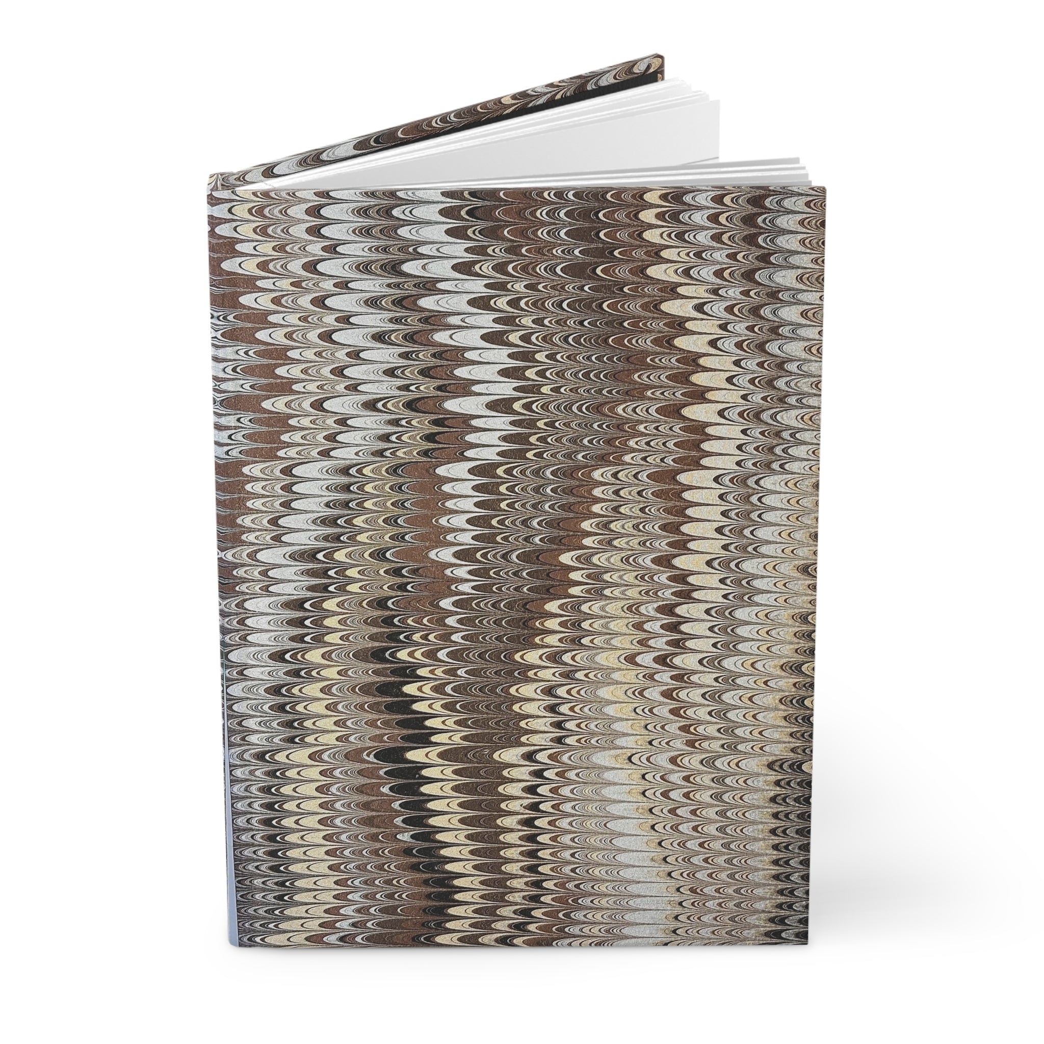 Beige Vintage Italian Marbled Hardcover Journal