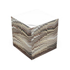 Italian Marbled Neutral Note Cube – Decorative Note Block