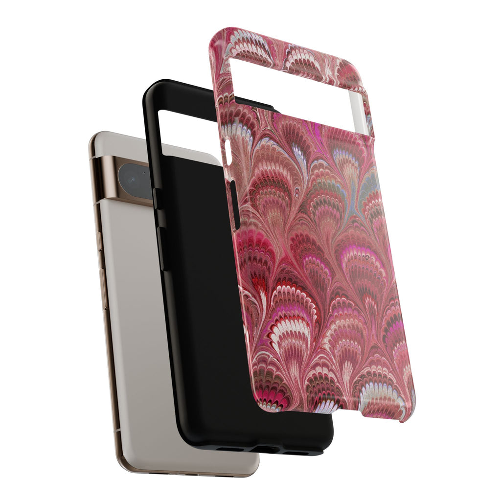 Shades of Pink Marbled Phone Case — Tough Protective Phone Cover