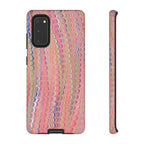 Pink Pastels Feather Marbled Vintage Design iPhone 16 + Samsung + Apple + Google - all models