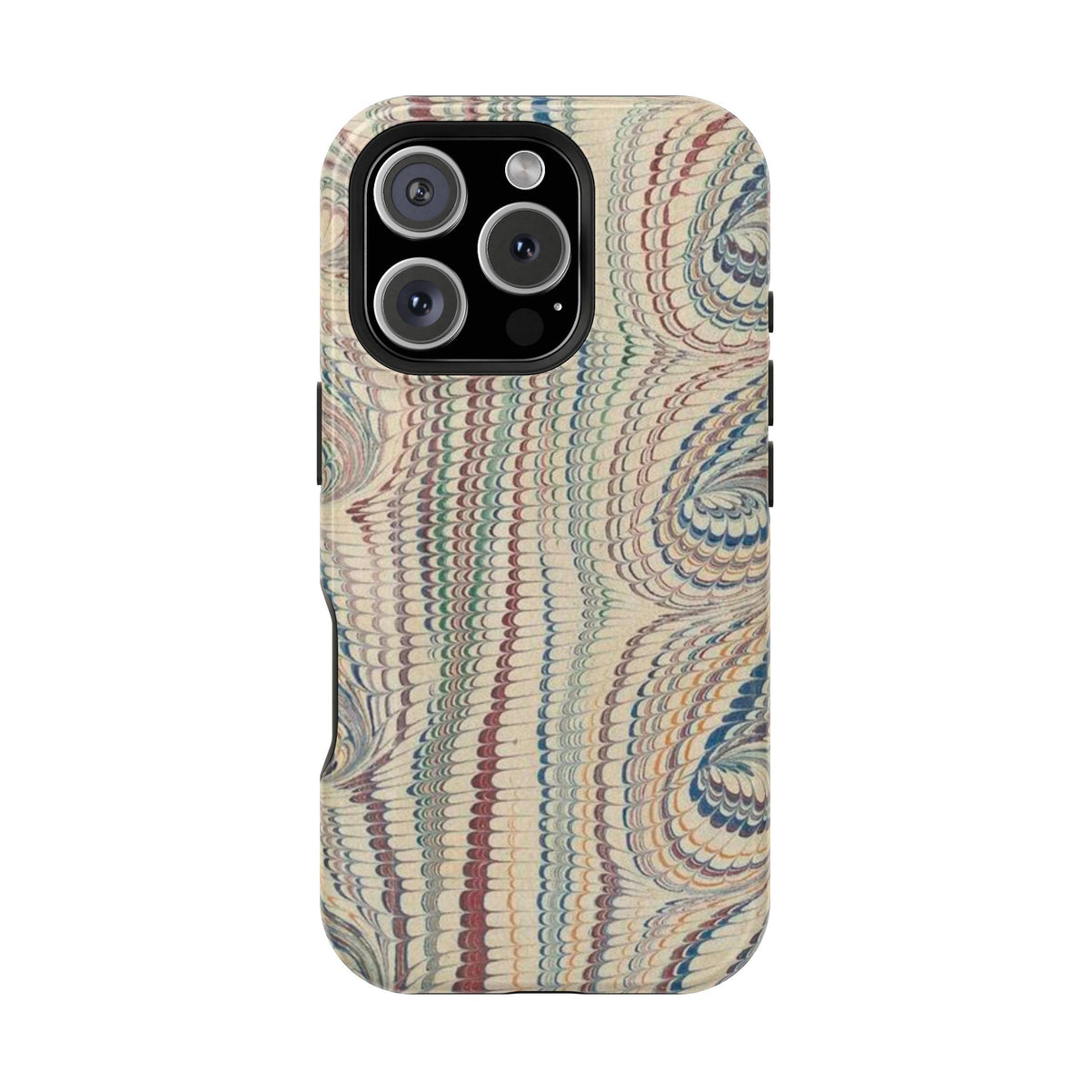 Italian Beige & Blue Marble Phone Case - Dual Layer Case - Impact-Resistant Durable Case for Apple & Samsung