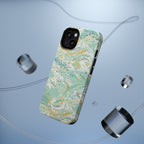 Mint Green Marbled Swirl Phone Case - Dual Layer