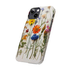 Floral Phone Cases, Slim Protective Cover, Pressed Flowers Design, iPhone 17 Case, Botanical Phone Accessories, Floral Theme Phone Case