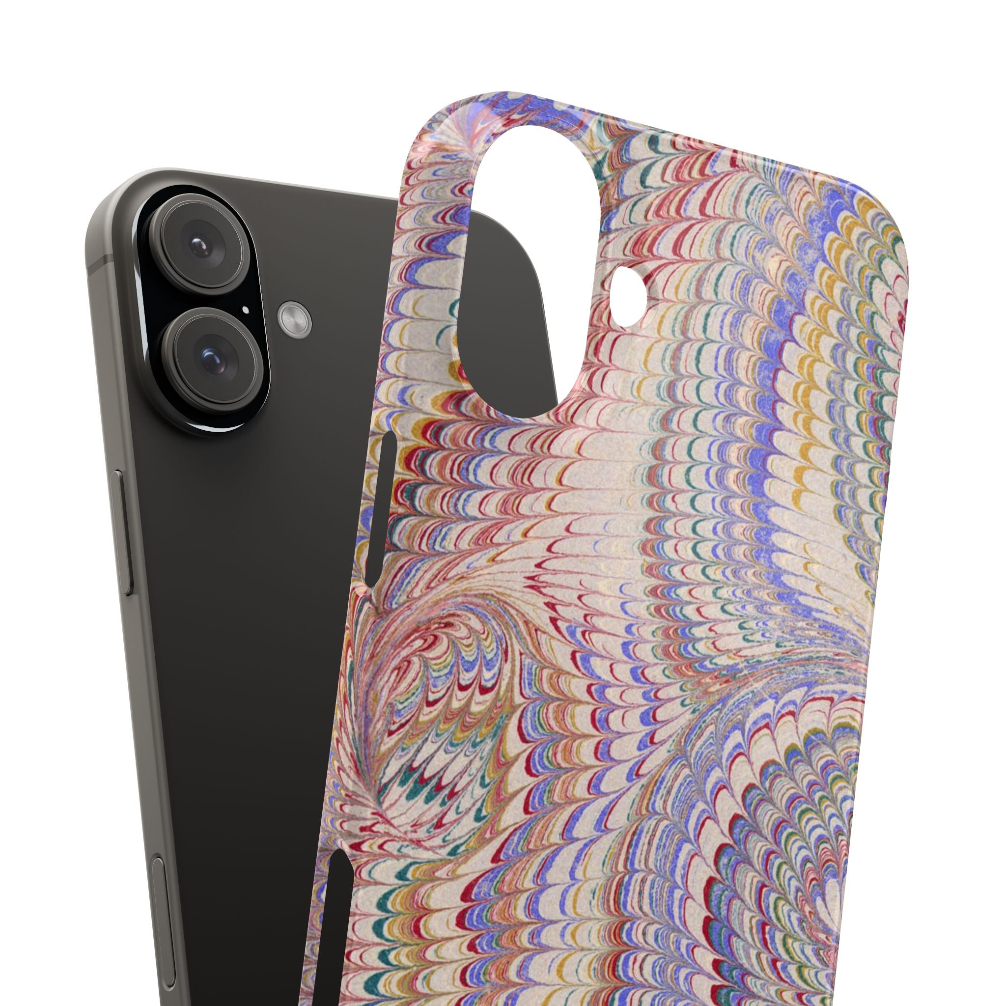 Pink Pastel - Italian Feather Marble Design Phone Case