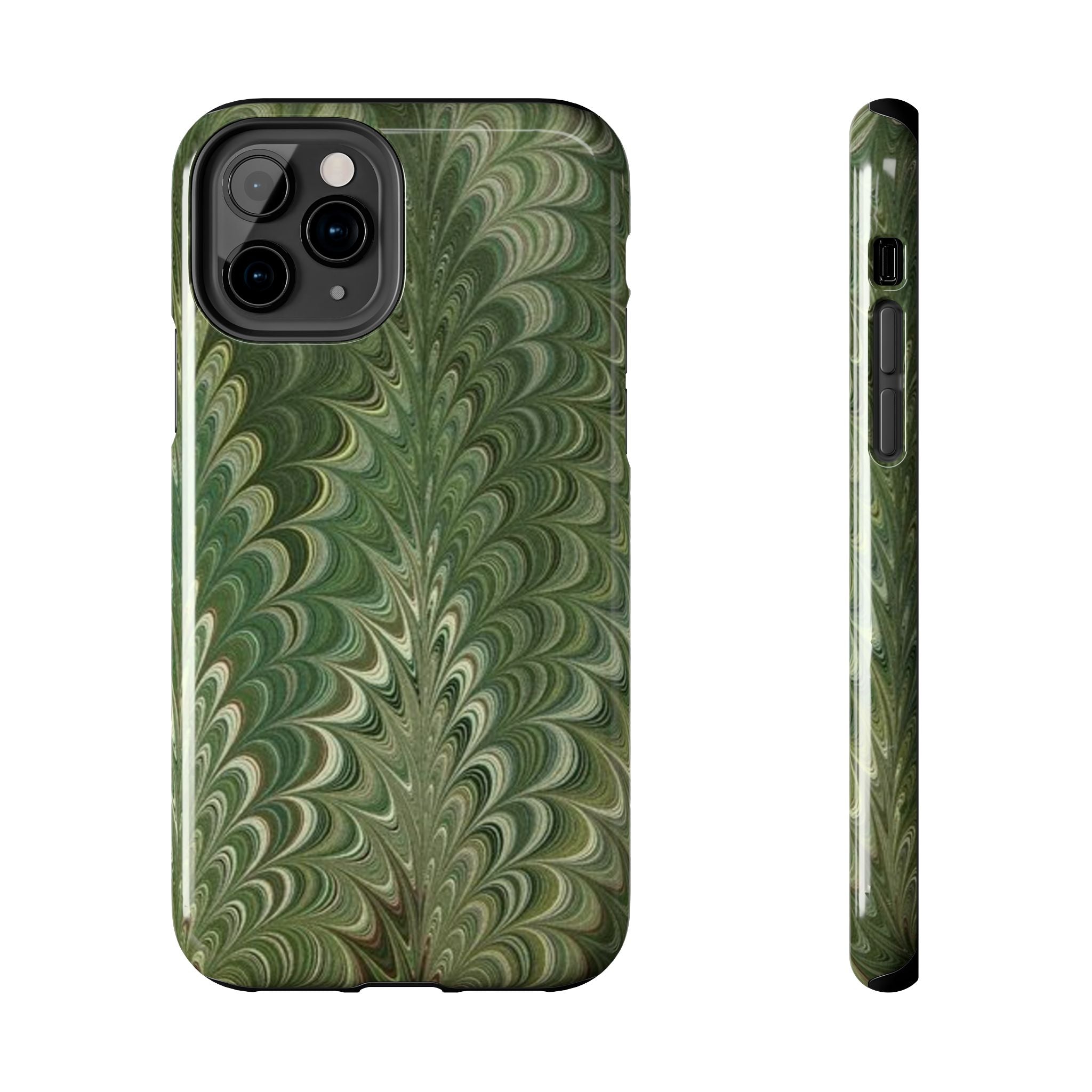 Deep Green Marble Italian Durable Phone Case