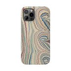 Italian Vintage Marbled Paper Design on iPhone Cases, Artistic Protection for Your Device in Elegant Beige, Blue, Burgundy