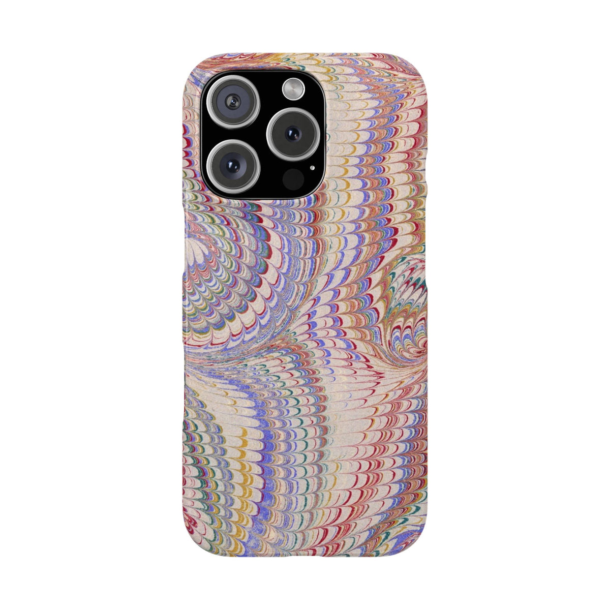 Pink and Lavender Marbled Swirl Phone Case - Single Layer Slim Case