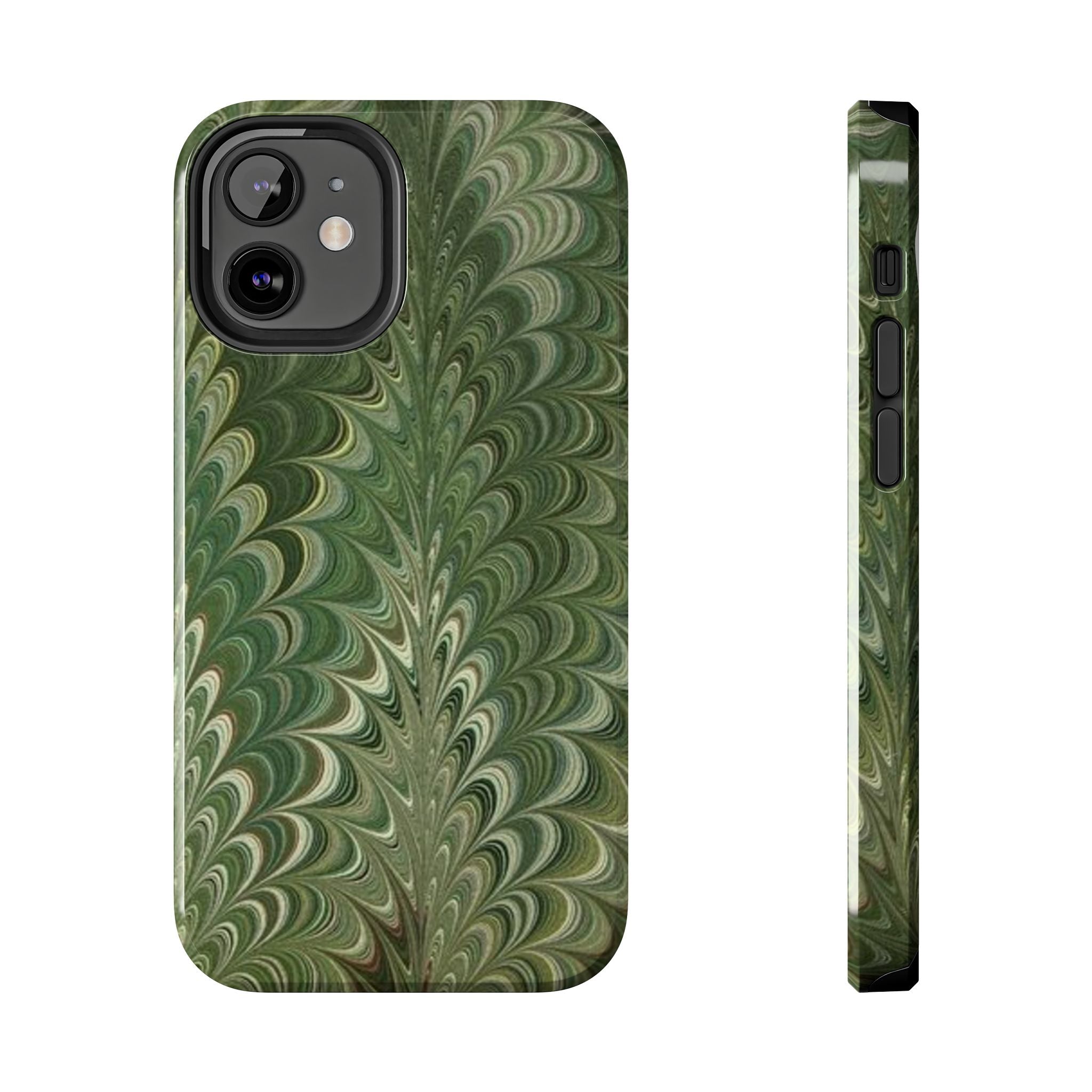Deep Green Marble Italian Durable Phone Case