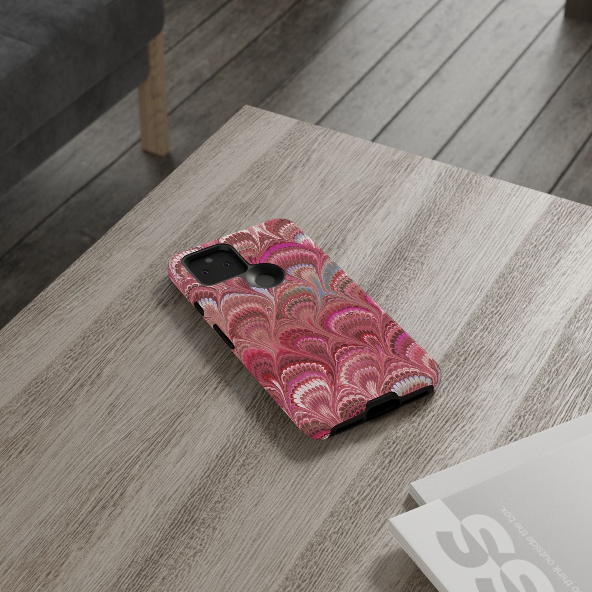 Shades of Pink Marbled Phone Case — Tough Protective Phone Cover