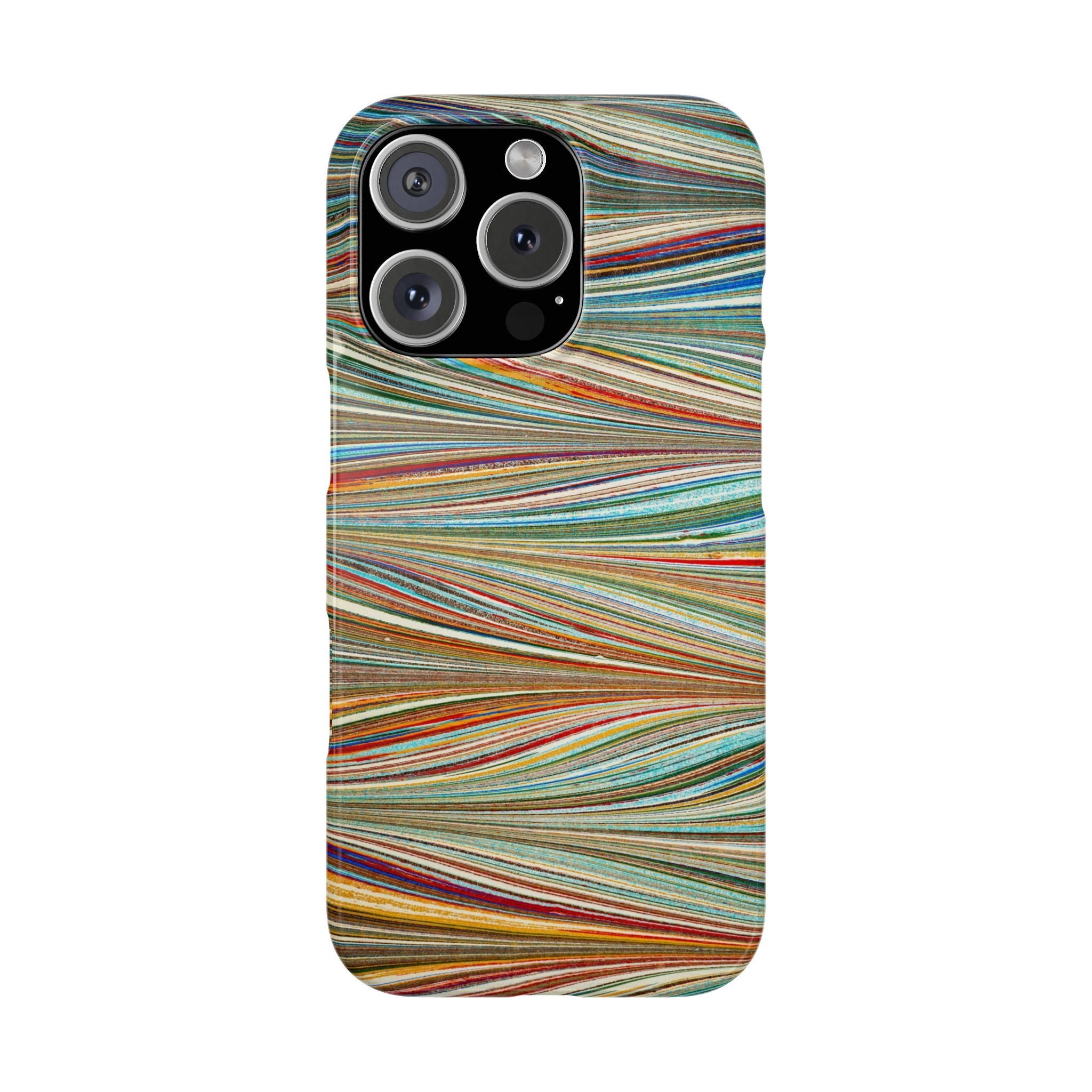 Traditional Hand-Marbled Florentine Multi-Colored Artwork for iPhone 17 and all sizes of iPhones