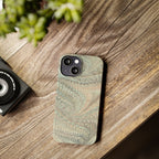 Mint + Green Italian Marbled Phone Case, Mag Safe