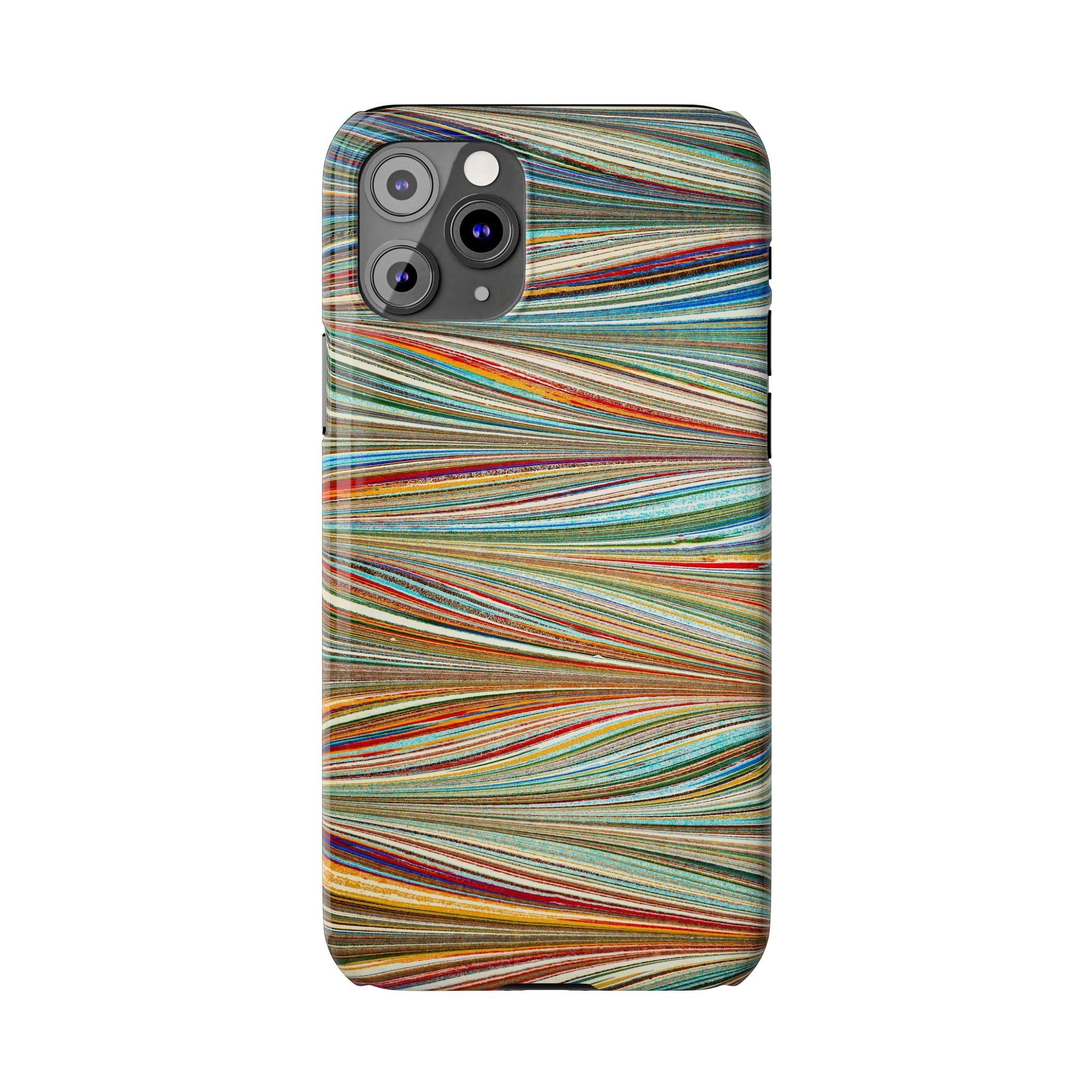 Traditional Hand-Marbled Florentine Multi-Colored Artwork for iPhone 17 and all sizes of iPhones